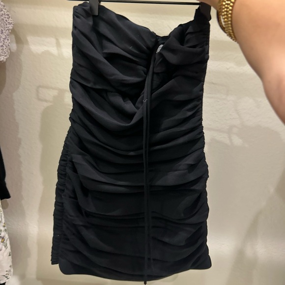 Zara Dresses & Skirts - Zara Extra Small Black tie dress only worn once